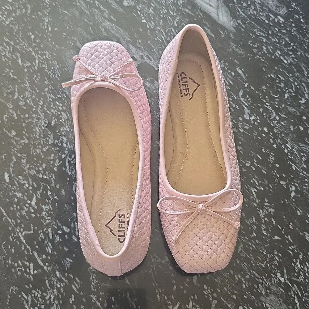 BRAND NEW CLIFFS BY WHITE MOUNTAIN WOMEN'S QUILTED BALLET FLAT R3